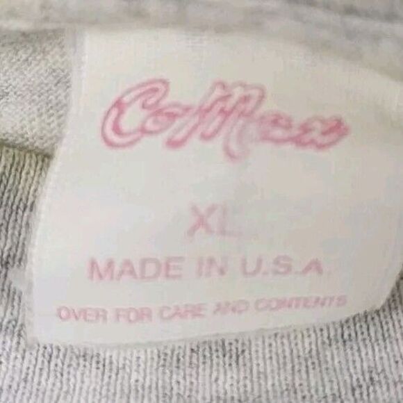 Vintage Cat Shirt Mens Large White Kitten 90s T Tee Distressed S/S - Picture 4 of 12